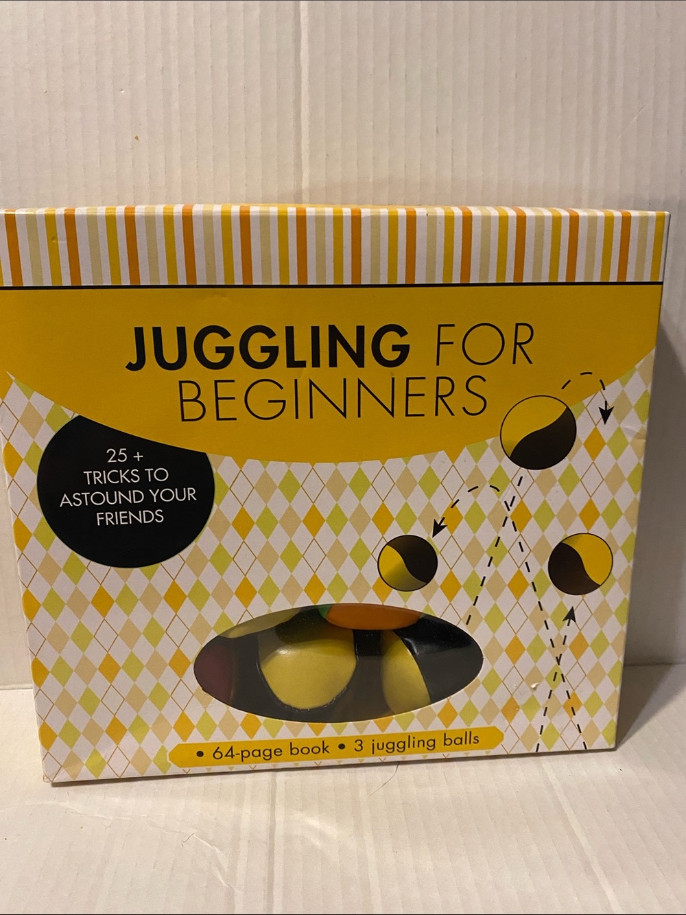 Juggling for Beginners Kids Juggling Ball Set - Yellow/Black 2 sets one box